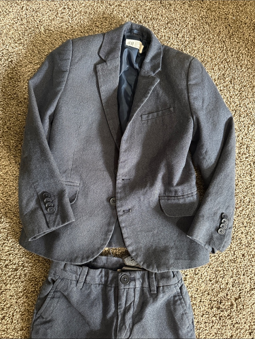 H&M blue boys suit